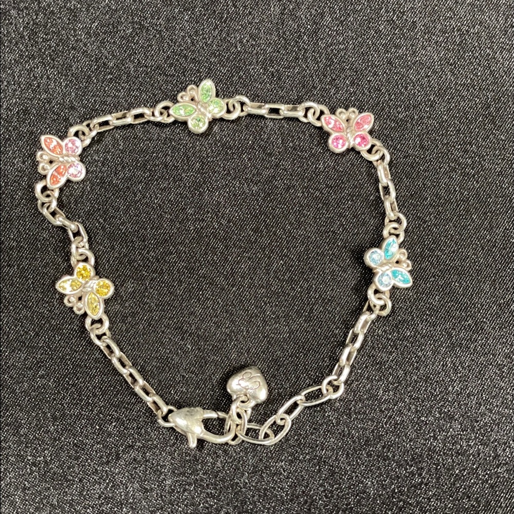 Brighton rhinestone butterfly bracelet